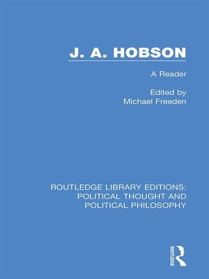 cover image of J. A. Hobson
